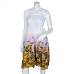 Robe fleurie bustier femme