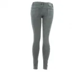 Jeans skinny gris foncé avec poches zippées