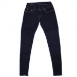 Jeans slim bleu foncé avec poches ornées de motif Union Jack