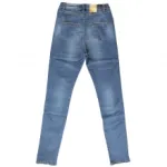 Jeans slim délavé avec braguette boutonnnée