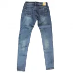 Jeans slim délavé avec braguette boutonnée