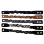 Bracelet tresse incrusté de strass