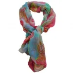 Foulard imprimé de motif multicolore