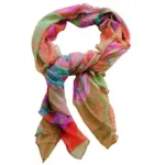 Foulard imprimé de motif multicolore