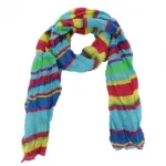 Jolie écharpe à rayures multicolores
