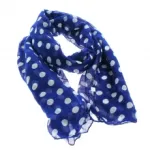 Écharpe chic imprimée de pois