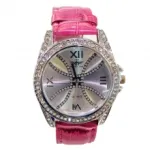 Montre bracelet fantaisie pour femme sertie de strass