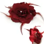 Élastique cheveux fleur ncrustée de strass