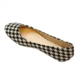 Ballerines imprimées pied-de-poule