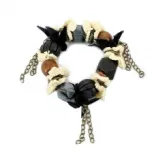 Bracelet tendance avec des perles en bois
