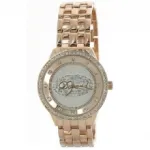 Montre métal femme sertie de strass