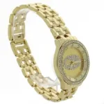 Montre métal femme sertie de strass
