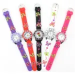 Montre enfant avec motif papillon