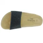 Sandales orthopédiques noires parées de strass