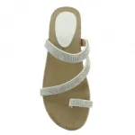 Sandales blanches serties de strass