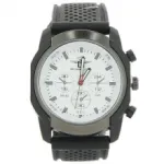 Montre homme avec bracelet en silicone perforé