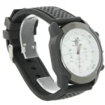 Montre homme avec bracelet en silicone perforé