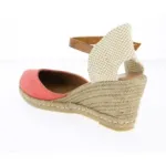 Espadrilles compensées roses très glamour