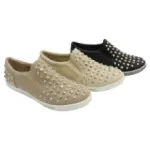 Mocassins cloutés femme
