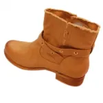 Bottine femme khaki avec brides