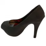 Escarpins noires avec bout ouvert