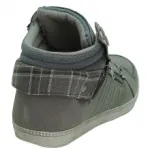 Baskets montantes homme avec zip et lacet