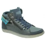 Baskets montantes homme avec zip et lacet