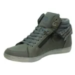 Baskets montantes homme avec zip et lacet