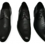 Chaussures de ville reptile avec bout allongé