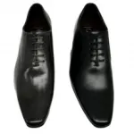 Chaussures de ville avec talon plat et bout pointu