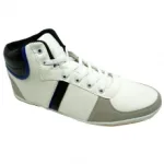 Baskets montantes avec bandes contrastantes