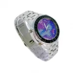 Montre métal homme avec quatre affichages
