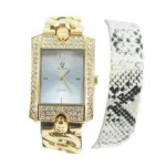 Montre bracelet dorée pour femme