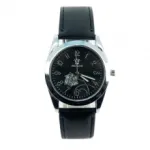 Montre bracelet enjolivée de motif floral