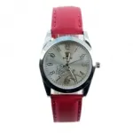 Montre bracelet enjolivée de motif floral