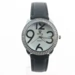Montre bracelet sertie de strass pour femme