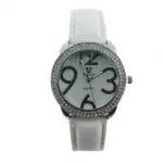 Montre bracelet sertie de strass pour femme
