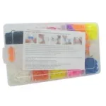 Joli kit d’élastiques multicolores à tisser