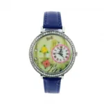 Montre bracelet très tendance orné de motif fantaisie et strass