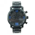 Montre en métal avec double compteur