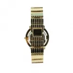 Montre bijou dorée incrustée de strass
