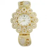 Montre bijou fleur ornée de strass