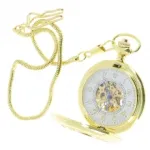 Montre gousset avec cadran transparent