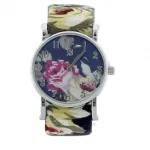 Montre-bracelet imprimée rose