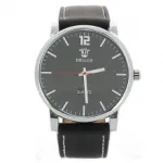 Montre-bracelet avec cadran rond en acier