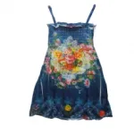 Robe voilée imprimée fleurie