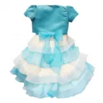 Robe voilée à volants avec boléro