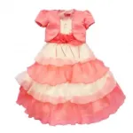 Robe voilée à volants avec boléro