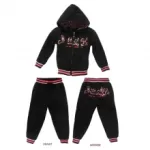 Ensemble jogging léopardé fille