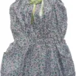 Combishort liberty orné d’une fleur